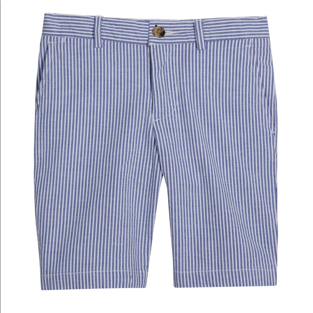 Ralph Lauren seersucker stretch cotton shorts